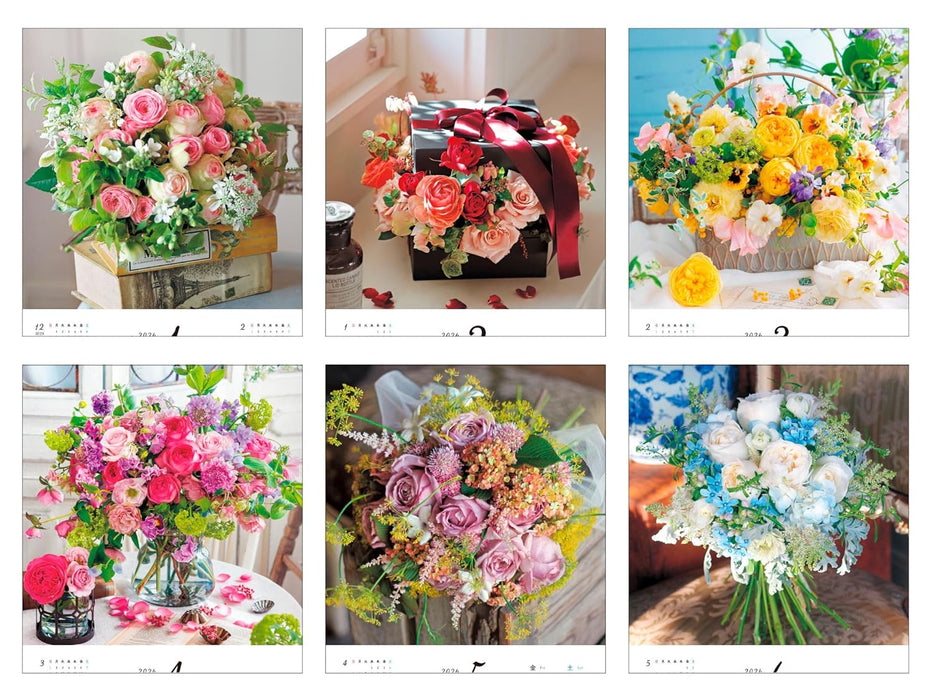 Calendar 2026 Petit Rose Cute Flower Shop's Little Calendar (Monthly/Wall Calendar) (Impress Calendar 2026)