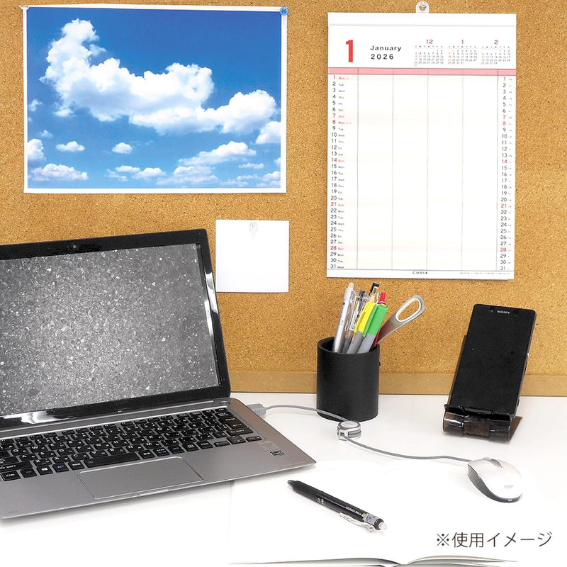 M-PLAN 2026 Cubics Wall Calendar A4 Family Basic 204014-01-70