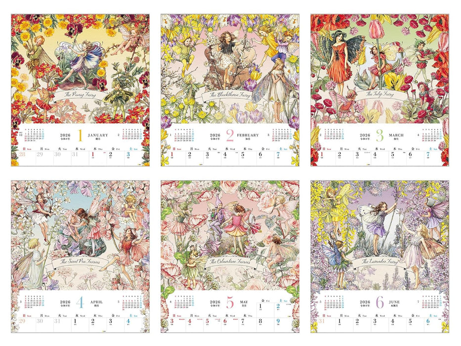 FLOWER FAIRIES Calendar 2026 (Impress Calendar 2026)