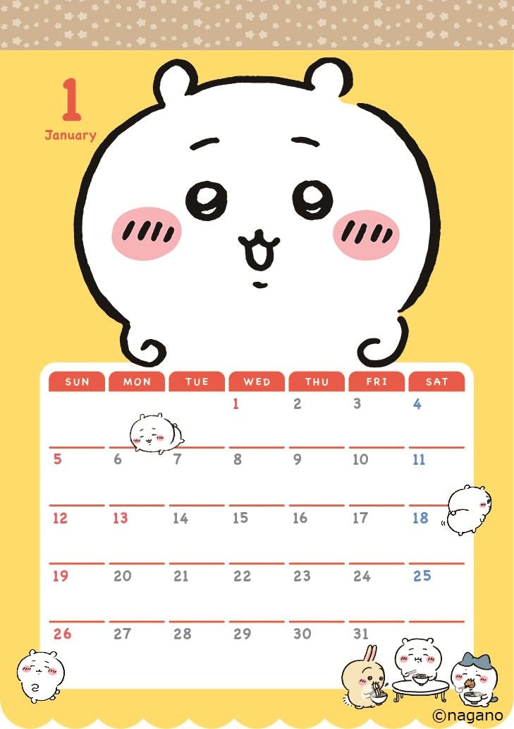 Chiikawa Calendar 2025