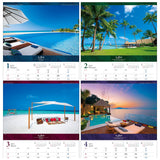 Todan 2025 Wall Calendar Best Dream Time - Adored Resort - 53.5 x 38cm TD-814