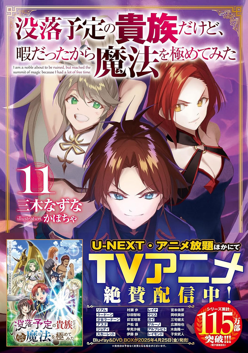 Botsuraku Yotei no Kizoku dakedo, Hima datta kara Mahou wo Kiwamete Mita 11 (Light Novel)