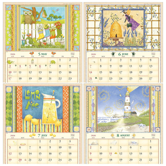 Todan 2026 Wall Calendar Debbie Mumm (American Country) 53.5 x 38cm TD-869