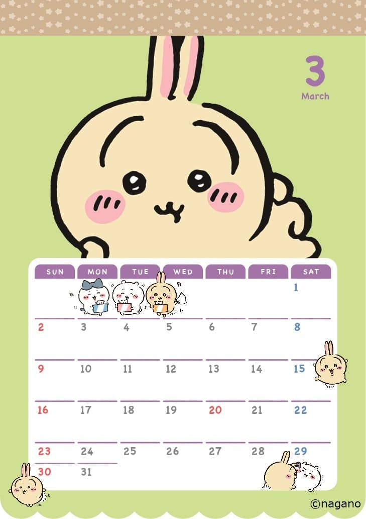 Chiikawa Calendar 2025