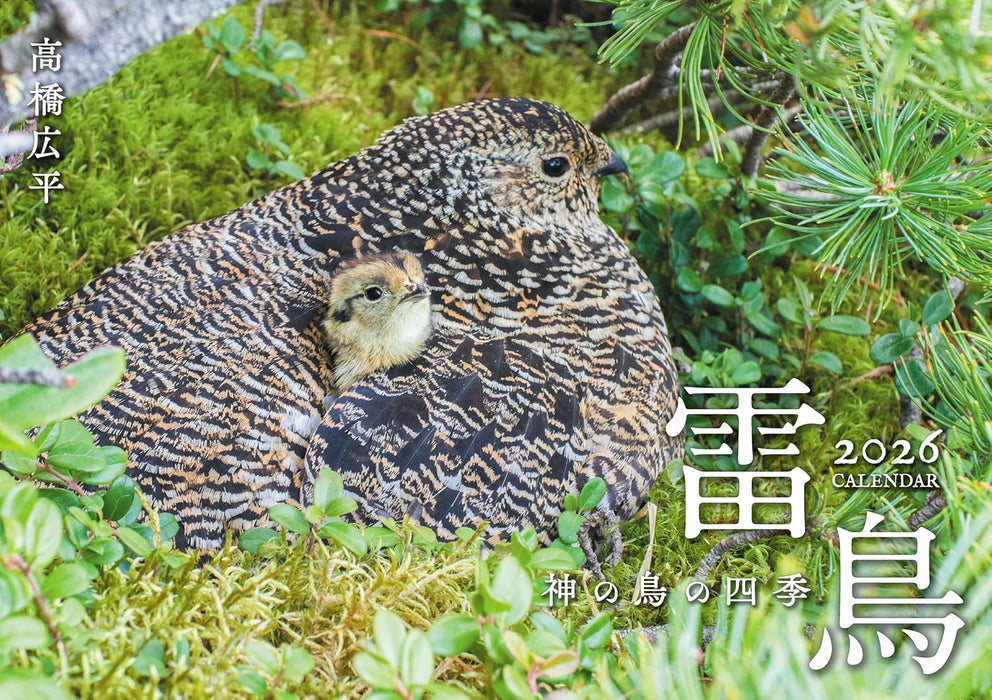 Rock Ptarmigan (Raichou) Seasons of the Sacred Bird 2026 Wall Calendar