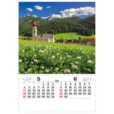 Todan 2025 Wall Calendar Views of the World Tohan DX Film 75 x 50.4cm TD-521