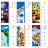 Todan 2025 Desk L Calendar Beautiful Landscapes 15.6 x 18cm TD-275