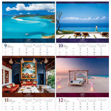 Todan 2025 Wall Calendar Best Dream Time - Adored Resort - 53.5 x 38cm TD-814