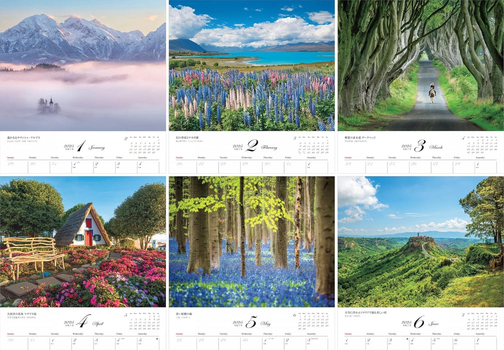 Calendar 2025 Journey Through Fairytale Lands Around the World (Monthly/Wall Calendar) (Yama-kei Calendar 2025)