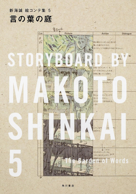 The Garden of Words (Kotonoha no Niwa) Storyboard By Makoto Shinkai 5