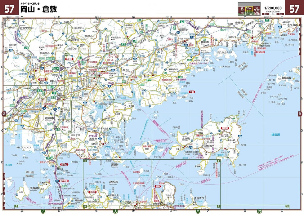 GIGA Mapple Dekkaji Shikoku Road Map