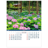 Todan 2025 Wall Calendar Shutter Memo Gardens of Japan 53.5 x 38cm TD-904