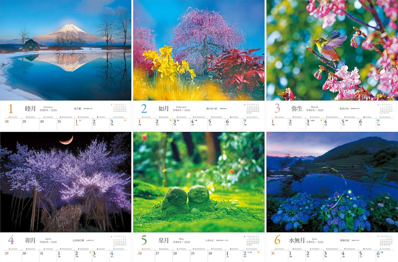 Calendar 2026 Fantasy Japan: The most beautiful scenery in the world (Monthly/Wall Calendar) (Yama-Kei Calendar 2026)