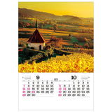 Todan 2025 Wall Calendar Poetical Scenery of the World Tohan DX Film 75 x 50.4cm TD-522