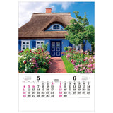 Todan 2025 Wall Calendar English Garden Tohan DX Film 75 x 50.4cm TD-535