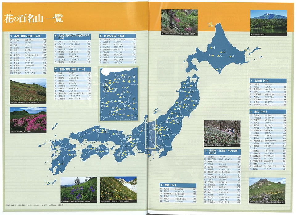 Atlas of the 100 flower mountains in Japan