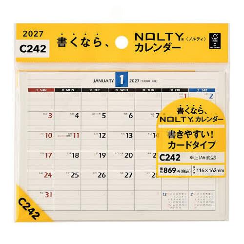 NOLTY Desk Calendar 2027 Modified A6 Size C242