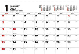 New Japan Calendar Ichimatsu 2022 Desk Calendar CL22-1019 White