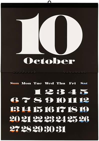 Itoya 2024 Black Wall Calendar