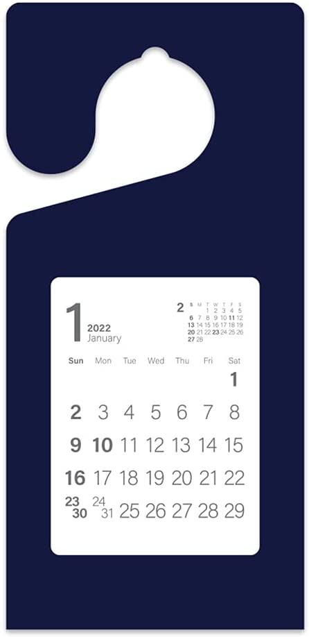 New Japan Calendar 2022 Wall Calendar Mini Hook Calendar Navy NK8602