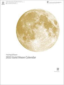 New Japan Calendar Gold Moon 2022 Wall Calendar CL22-1028 White