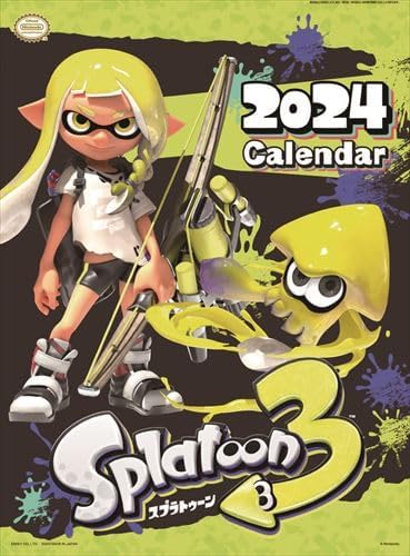 Ensky Splatoon 3 2024 Wall Calendar CL-008 A2