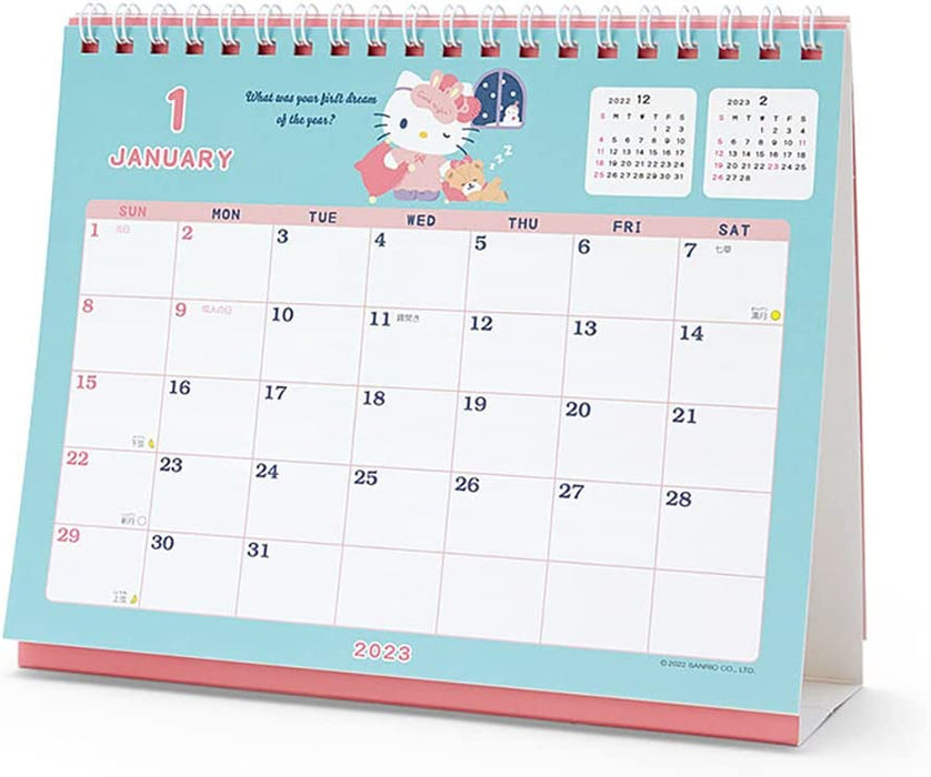 Sanrio 2023 Desktop Calendar Hello Kitty 3 Months 202801