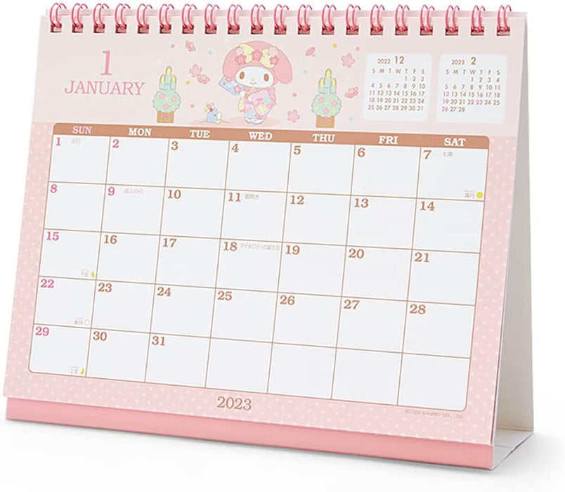 Sanrio 2023 Desktop Calendar My Melody 3 Months 202860