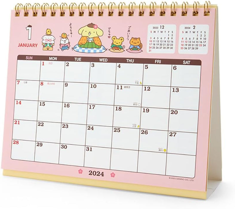 Sanrio Pompompurin Ring Calendar 2024 699870