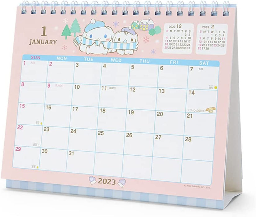 Sanrio 2023 Desktop Calendar Cinnamoroll 3 Months 202941