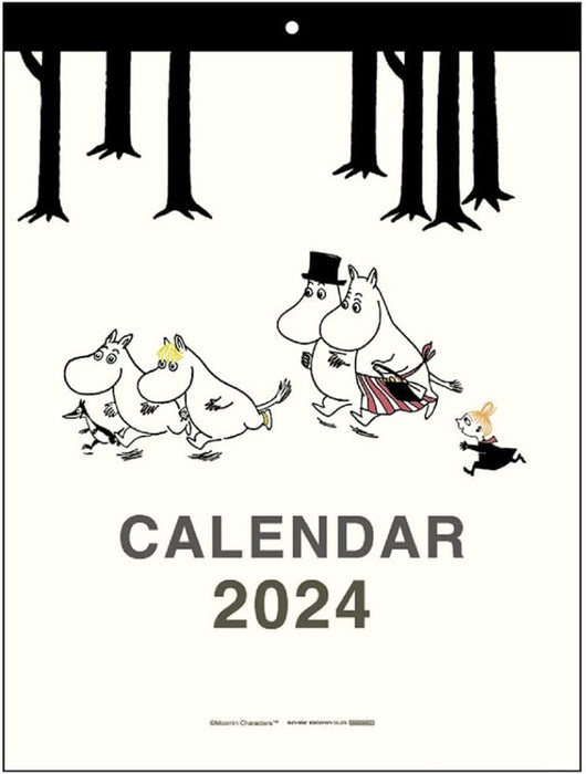 Sun-Star Stationery Moomin 2024 Wall Calendar Moomin S8520232