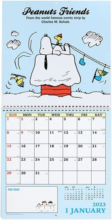 Sanrio 2023 Wall Calendar Snoopy 3 Months 204544