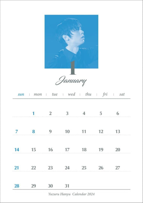 Hagoromo Yuzuru Hanyu 2024 Desk Calendar CL24-0554