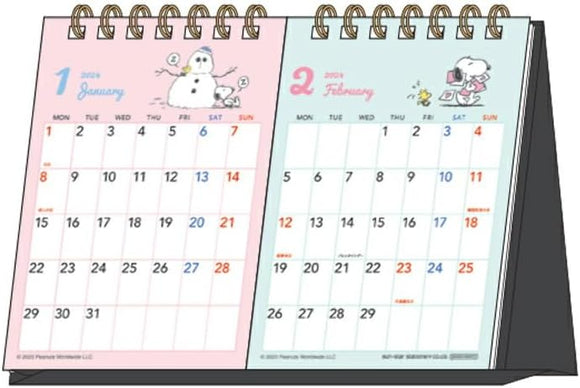 Sun-Star Stationery Snoopy 2024 Desk Calendar Snoopy S8520542