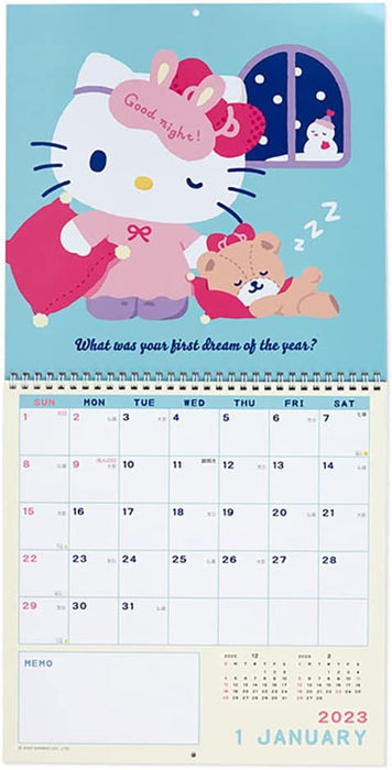 Sanrio 2023 Wall Calendar Hello Kitty 3 Months 204382