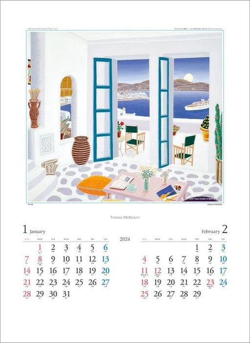 Todan 2024 Wall Calendar Thomas McKnight CL24-1089