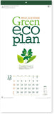 New Japan Calendar 2024 Wall Calendar Green Eco Plan 3 Months Type NK160 610x280mm