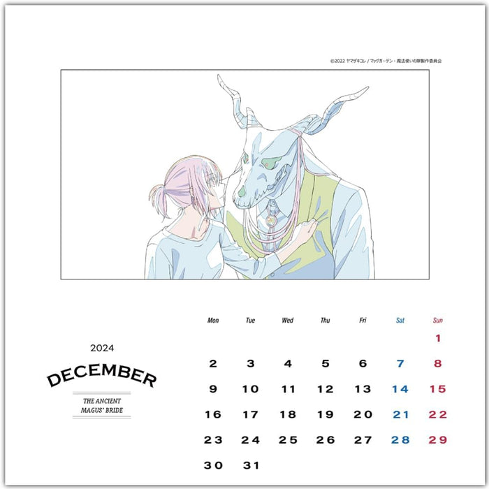 The Ancient Magus' Bride (Mahoutsukai no Yome) SEASON 2 2024 Desk Calendar CL24-0055