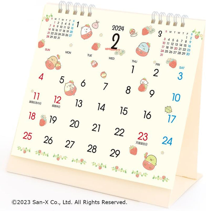 Todan 2024 Desk Calendar Pop Calendar (Sumikko Gurashi) CL24-1119