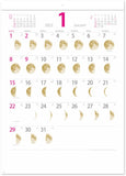 New Japan Calendar 2023 Wall Calendar Gold Moon NK464