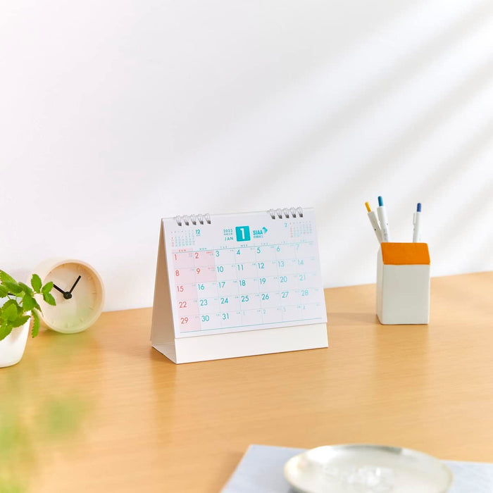 New Japan Calendar 2023 Desk Calendar Antibacterial Clear Desk NK556