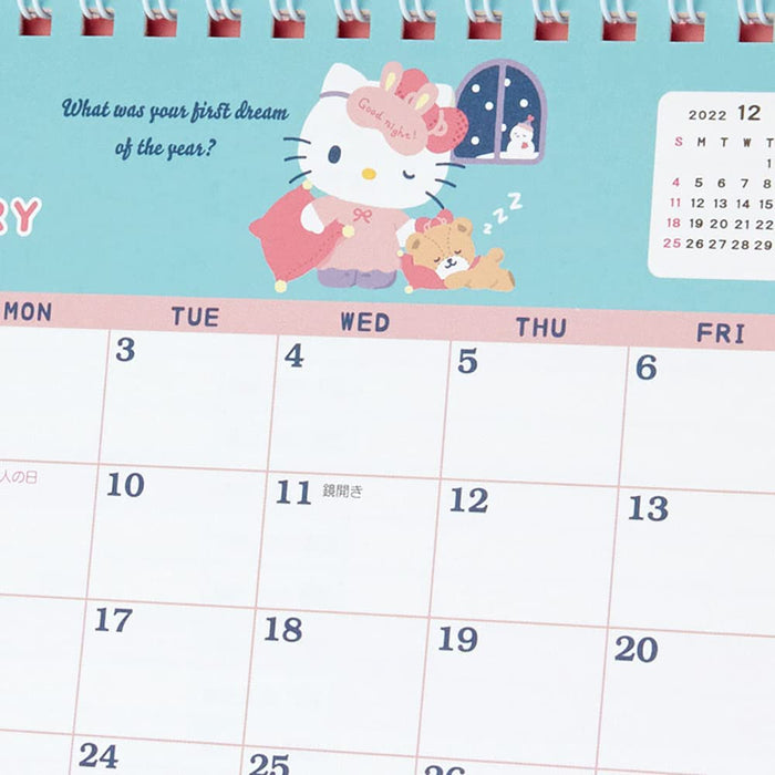 Sanrio 2023 Desktop Calendar Hello Kitty 3 Months 202801