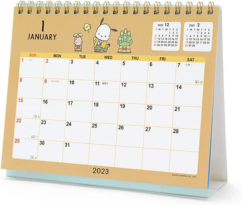 Sanrio 2023 Desktop Calendar Pochacco 3 Months 203017