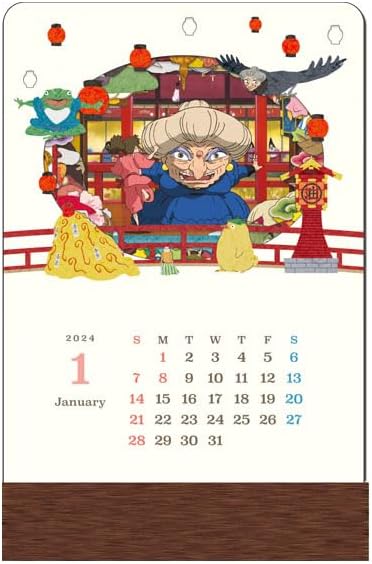 Ensky Spirited Away (Sen to Chihiro no Kamikakushi) 2024 kasanaru Calendar CL-084