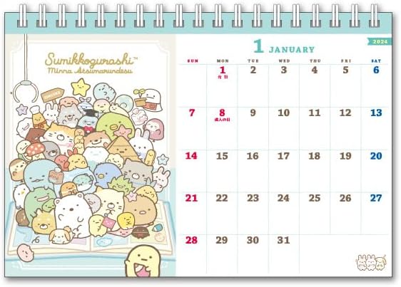 Ensky Sumikko Gurashi CL-087 2024 Desk Calendar