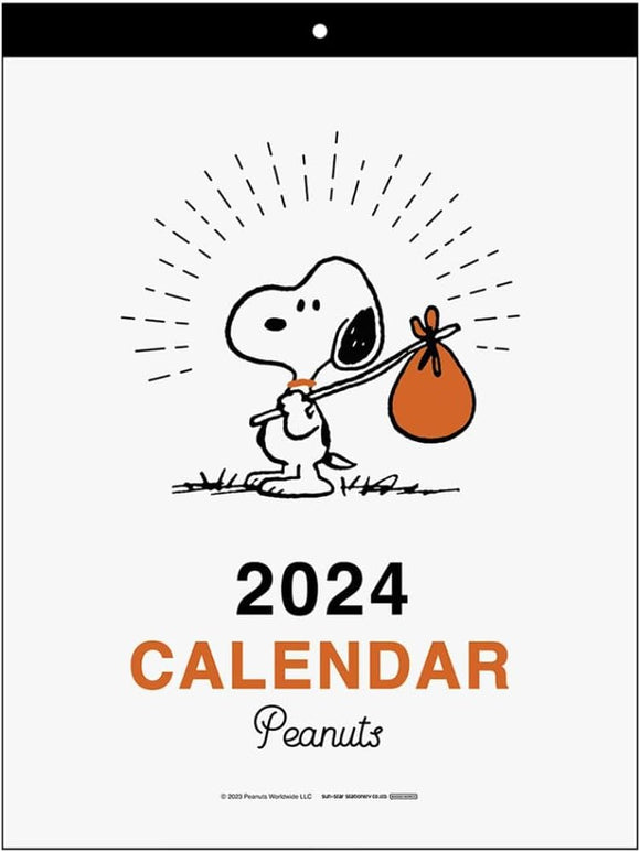 Sun-Star Stationery Snoopy 2024 Wall Calendar Vintage S8520224