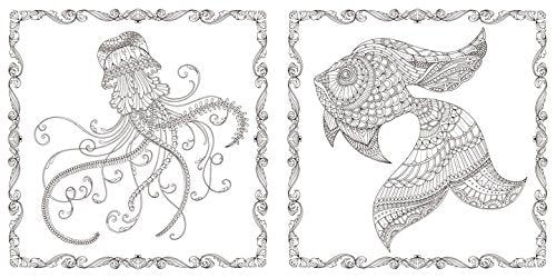 Lost Ocean: An Inky Adventure and Coloring Book for Adults (Japanese Edition)