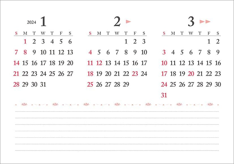Todan 2024 Desk L Calendar Chotto Yofu Calendar CL24-1008
