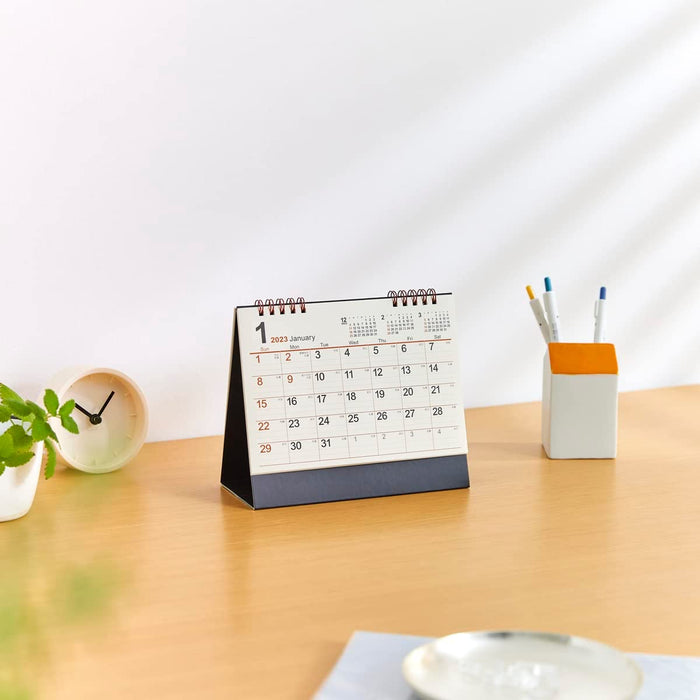 New Japan Calendar 2023 Desk Calendar Cream Memo NK530