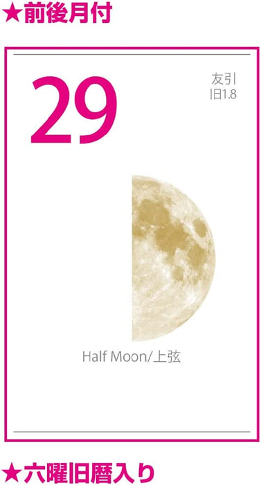 New Japan Calendar 2023 Wall Calendar Gold Moon NK464